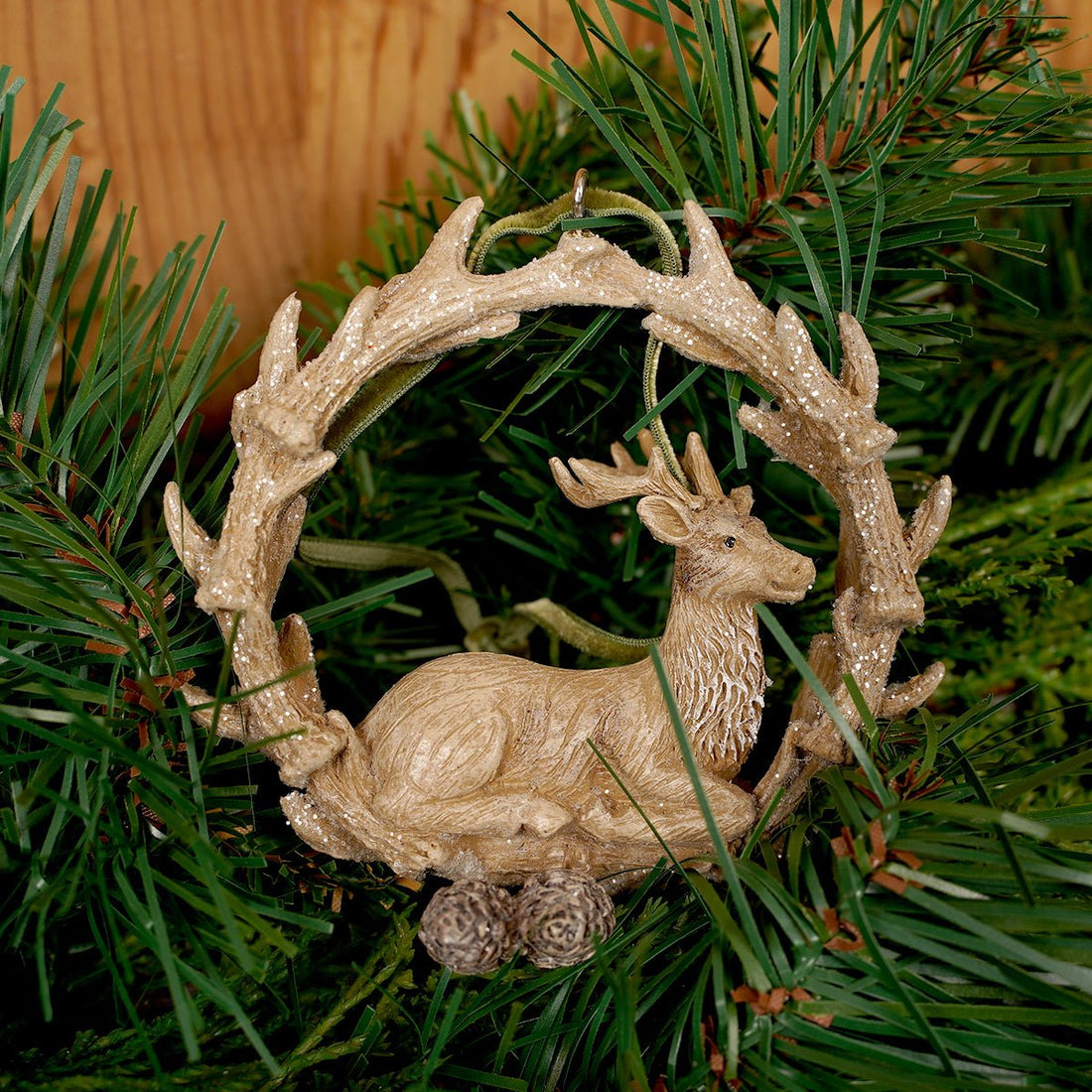 Woodland Antler Wreath Ornament