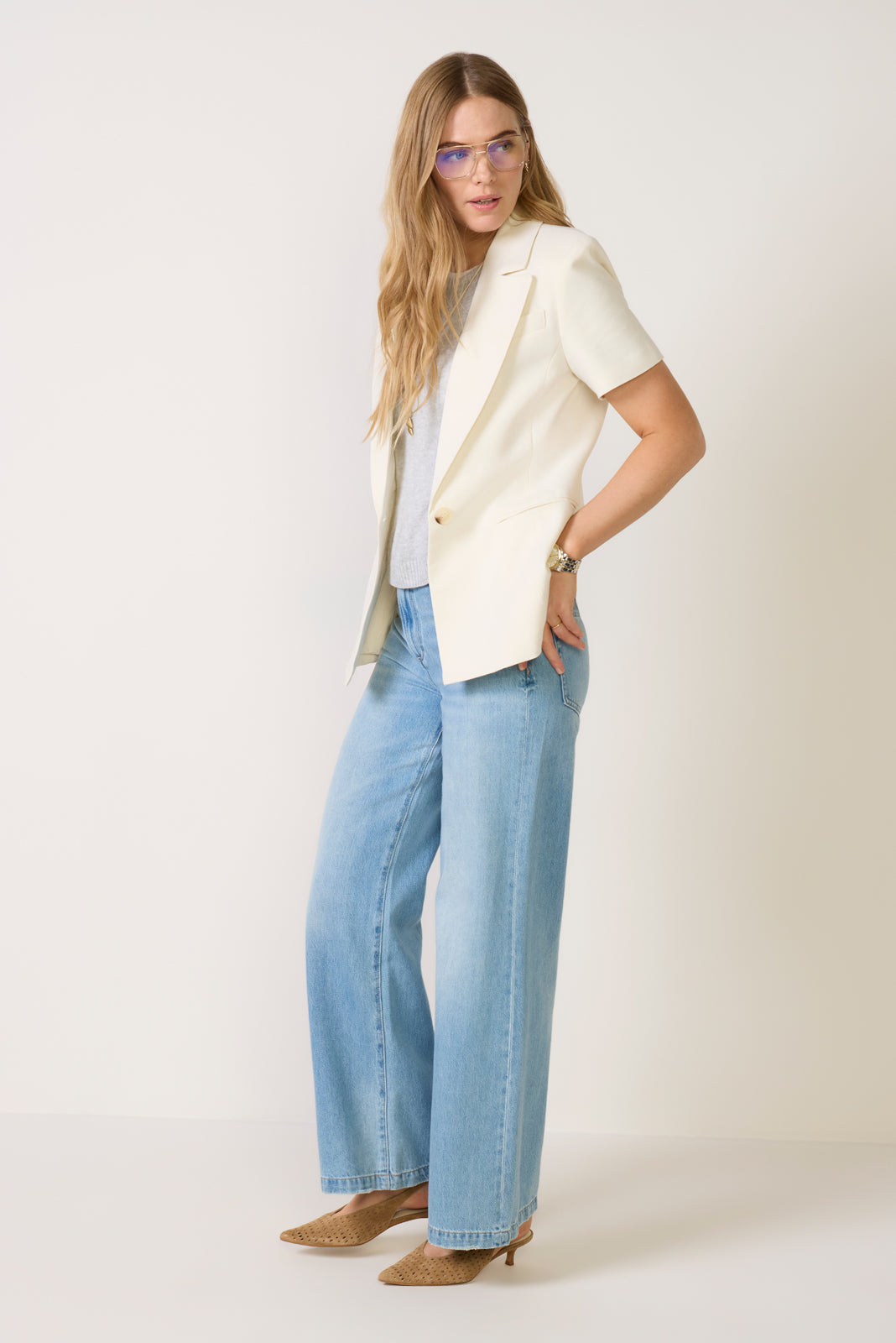 Short Sleeve Blazer