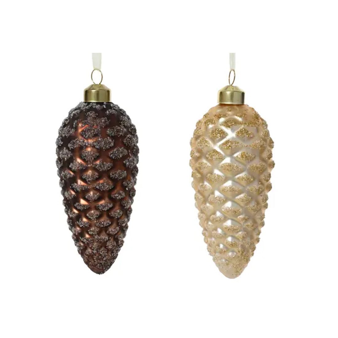Glass Pinecone Ornament