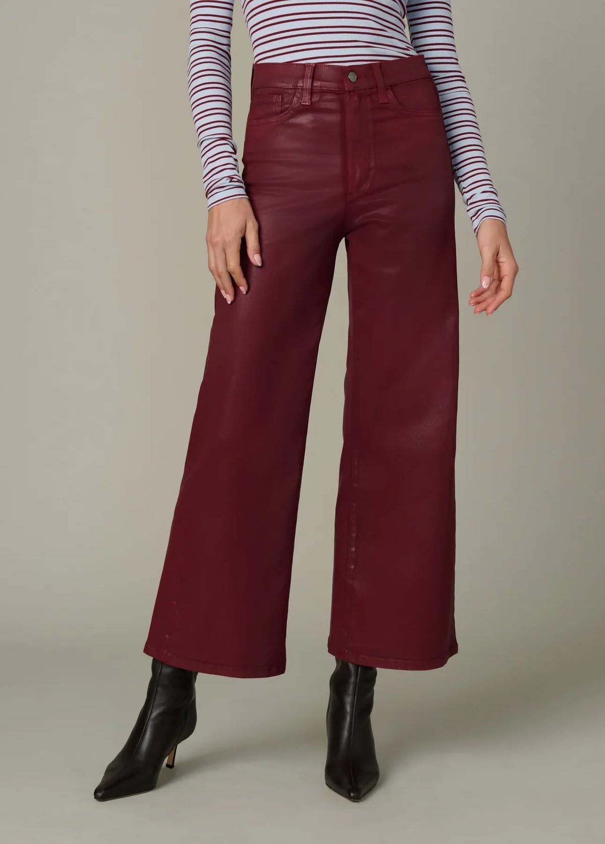 THE MIA WIDE LEG ANKLE COATED