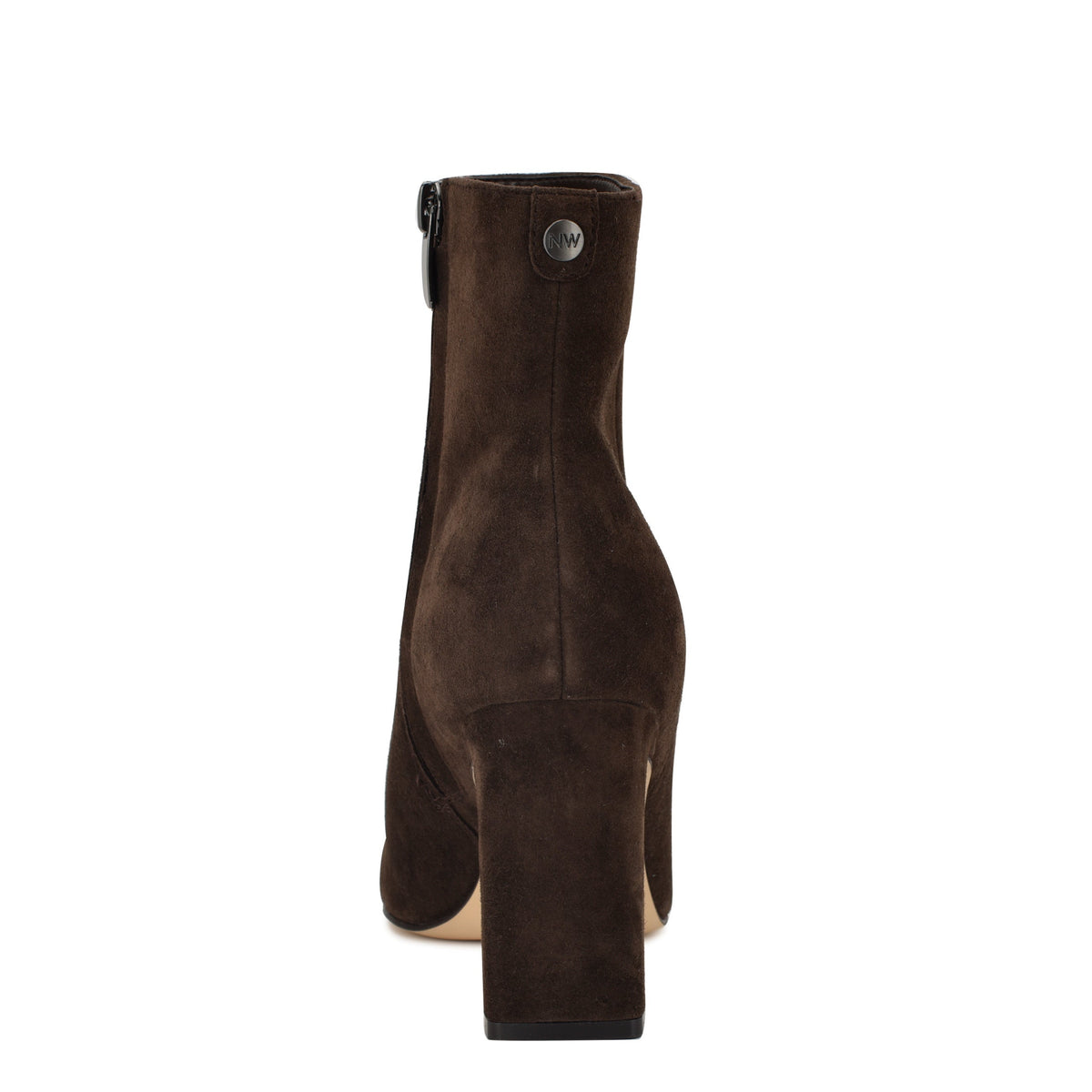 Reraye Block Heel Ankle Leather Booties