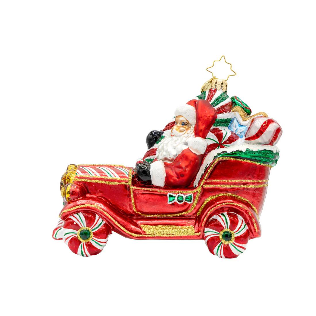 Santa Sweet Ride Cruiser Radko Ornament