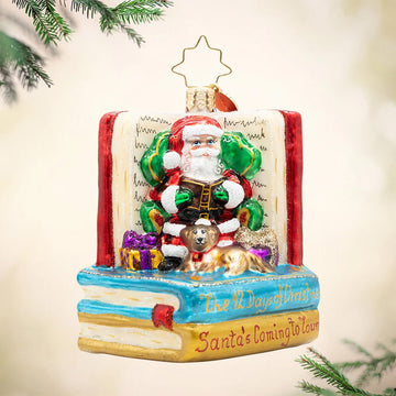 2026 Santas Book Nook Gem Ornament