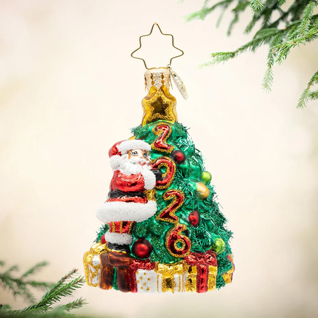 Santas 2026 Tree Trim Gem Ornament