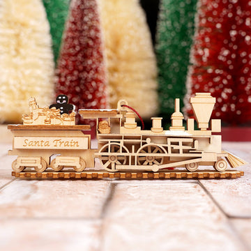 Santa Train Ornament