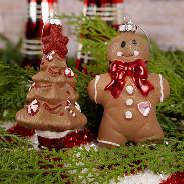 Glass Gingerbread Man Tree Ornament