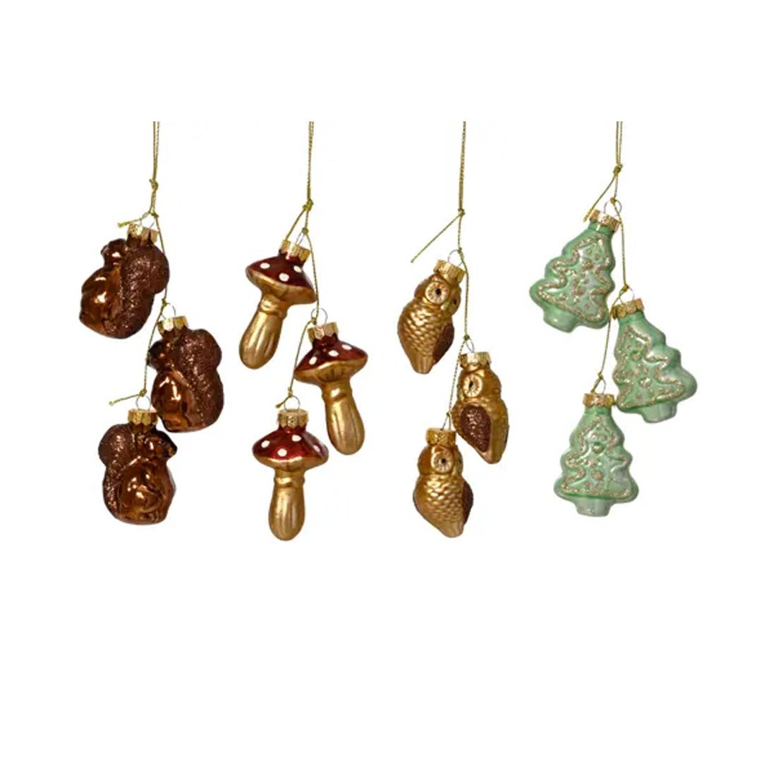 Glass Woodland Ornament String