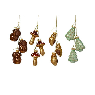 Glass Woodland Ornament String