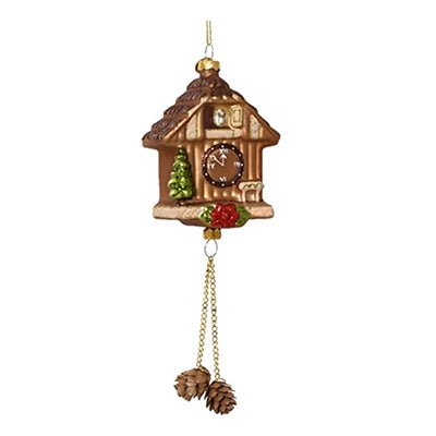 Glass Coo Coo Clock Ornament