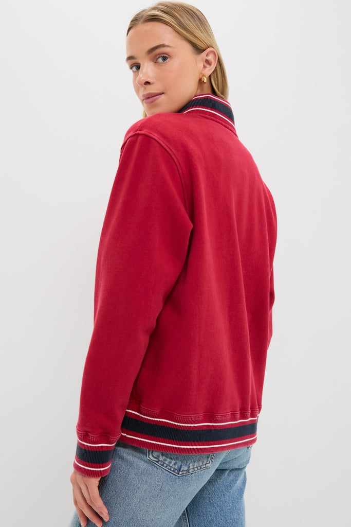 Red Shaun Quarter Zip