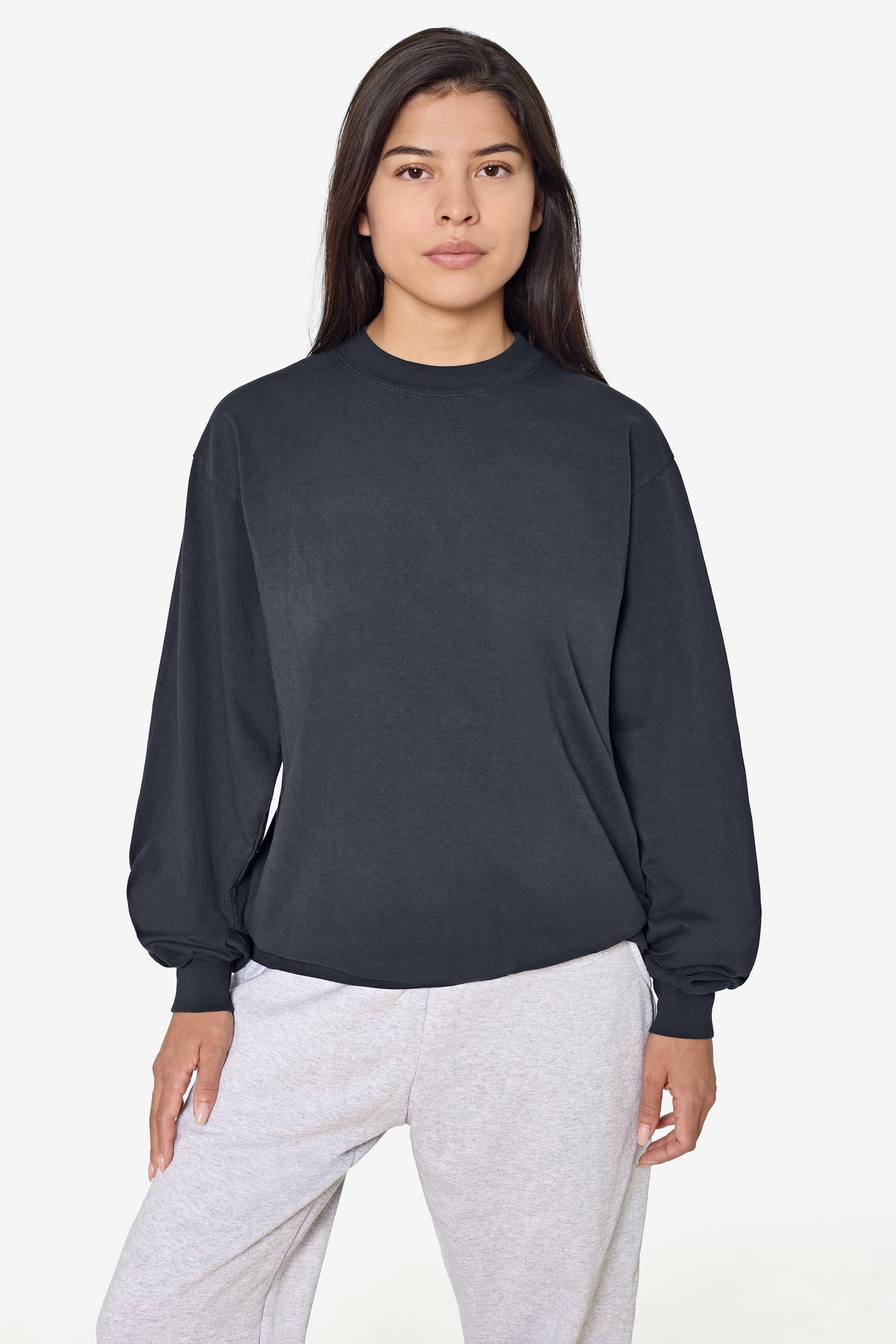 1807GD - 6.5oz Long Sleeve Garment Dye Crew Neck T-Shirt