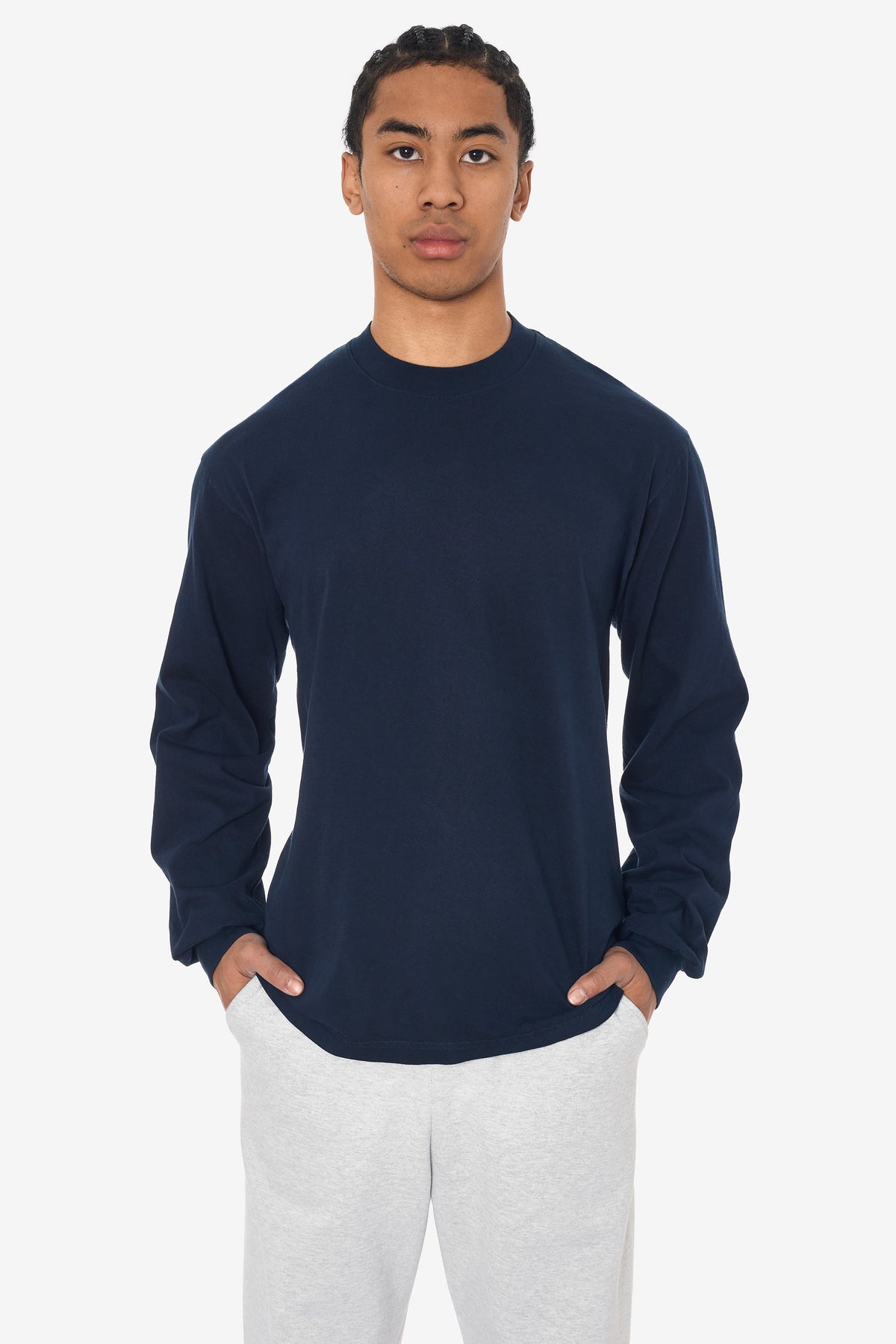 1807GD - 6.5oz Long Sleeve Garment Dye Crew Neck T-Shirt