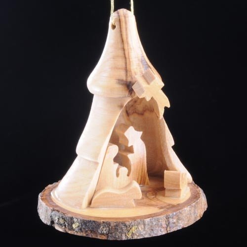 Olivewood Small Tree Ornament