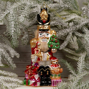 8Inch Glass Nutcracker Ornament