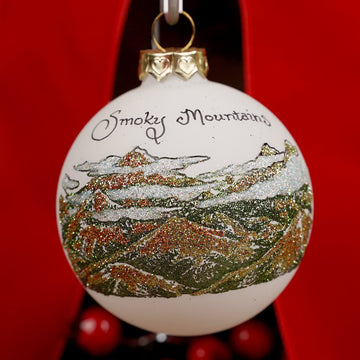 Hand Painted Smoky Mountain Ornament