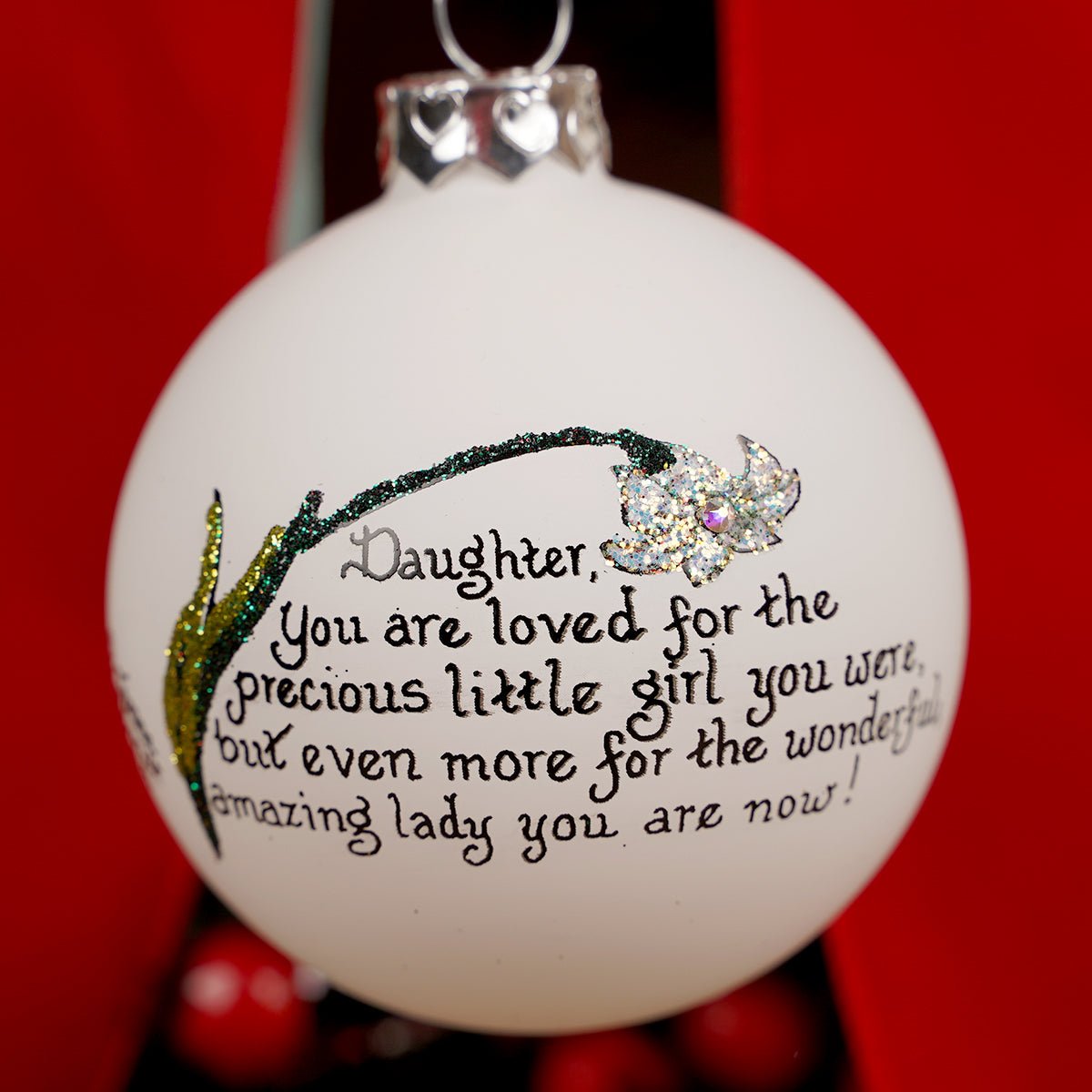 Daughter Peace Lily Christmas Ornament