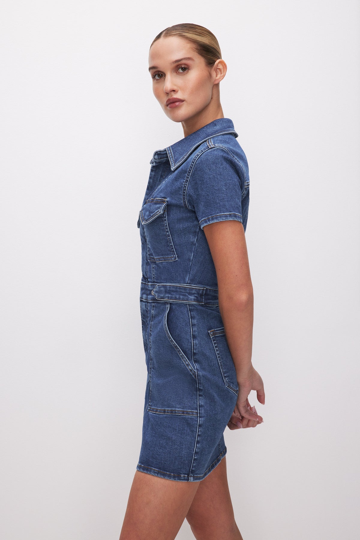 FIT FOR SUCCESS MINI DRESS | INDIGO594