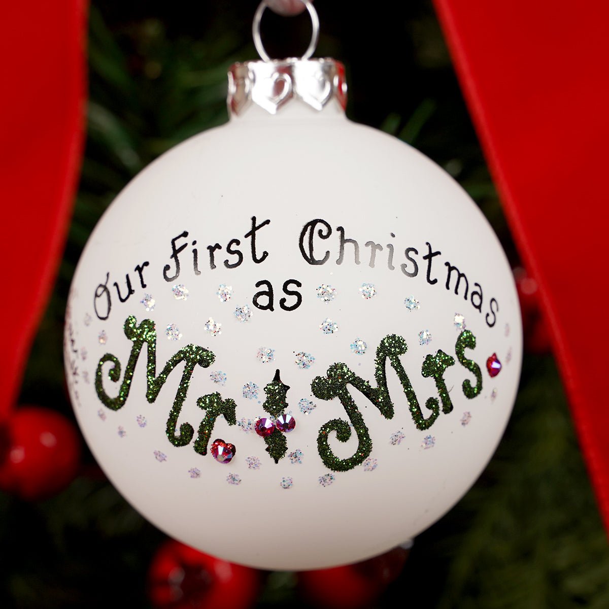 Mr. & Mrs. Our First Christmas Ornament