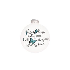 Memorial Butterfly Christmas Ornament