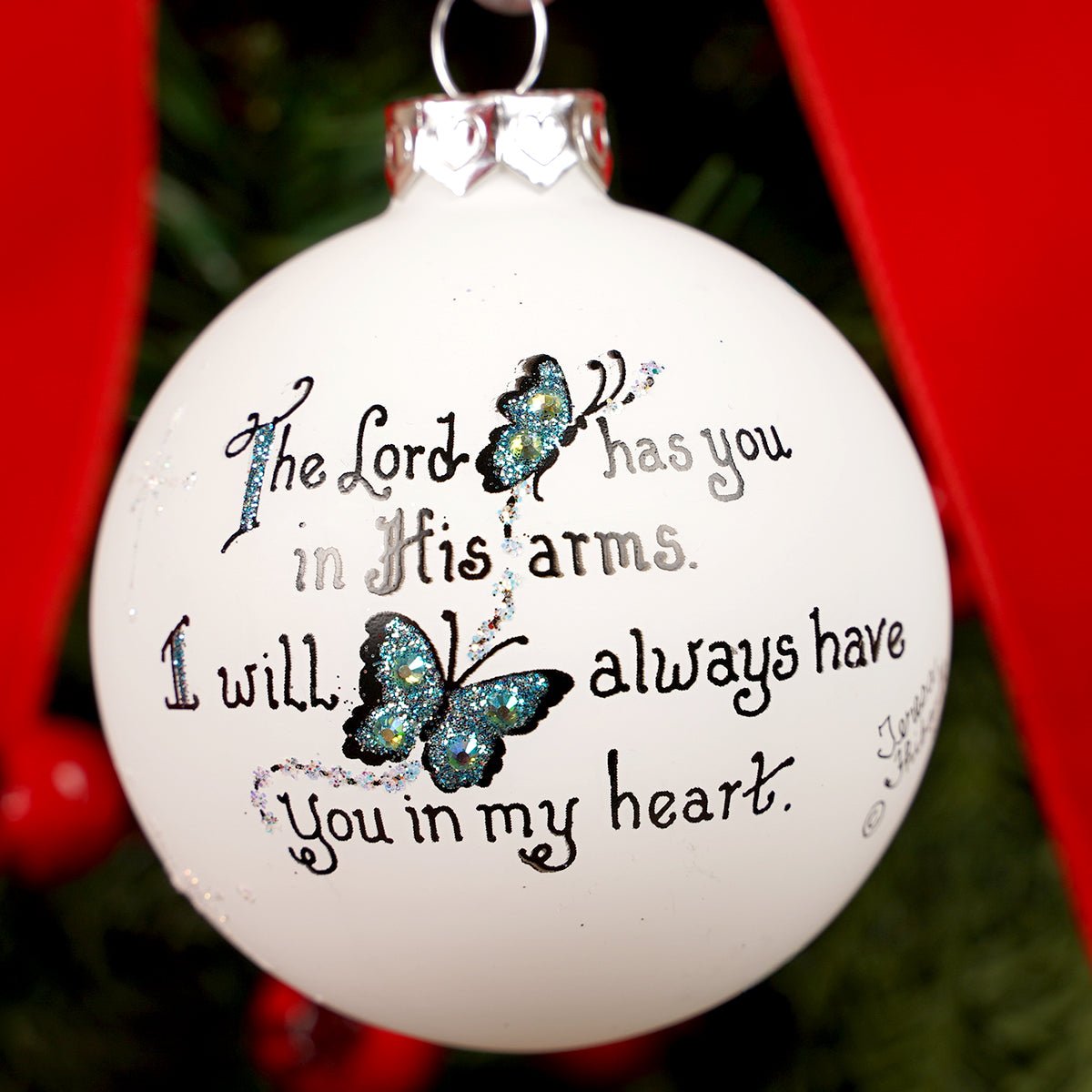 Memorial Butterfly Christmas Ornament