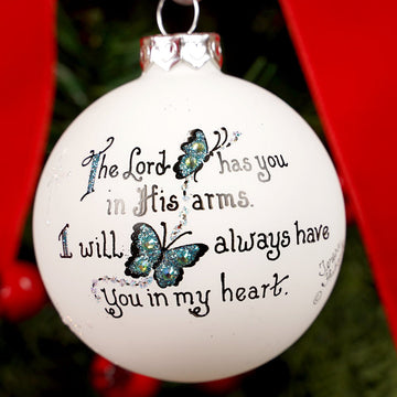 Memorial Butterfly Christmas Ornament