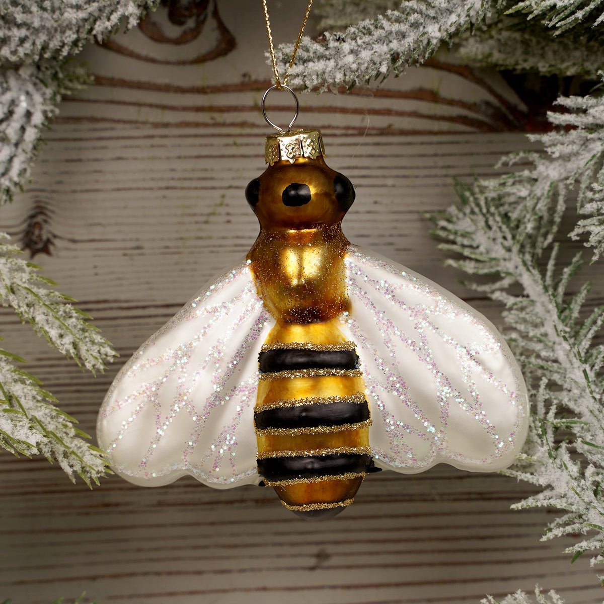 3.5Inch Glass Honey Bee Ornament