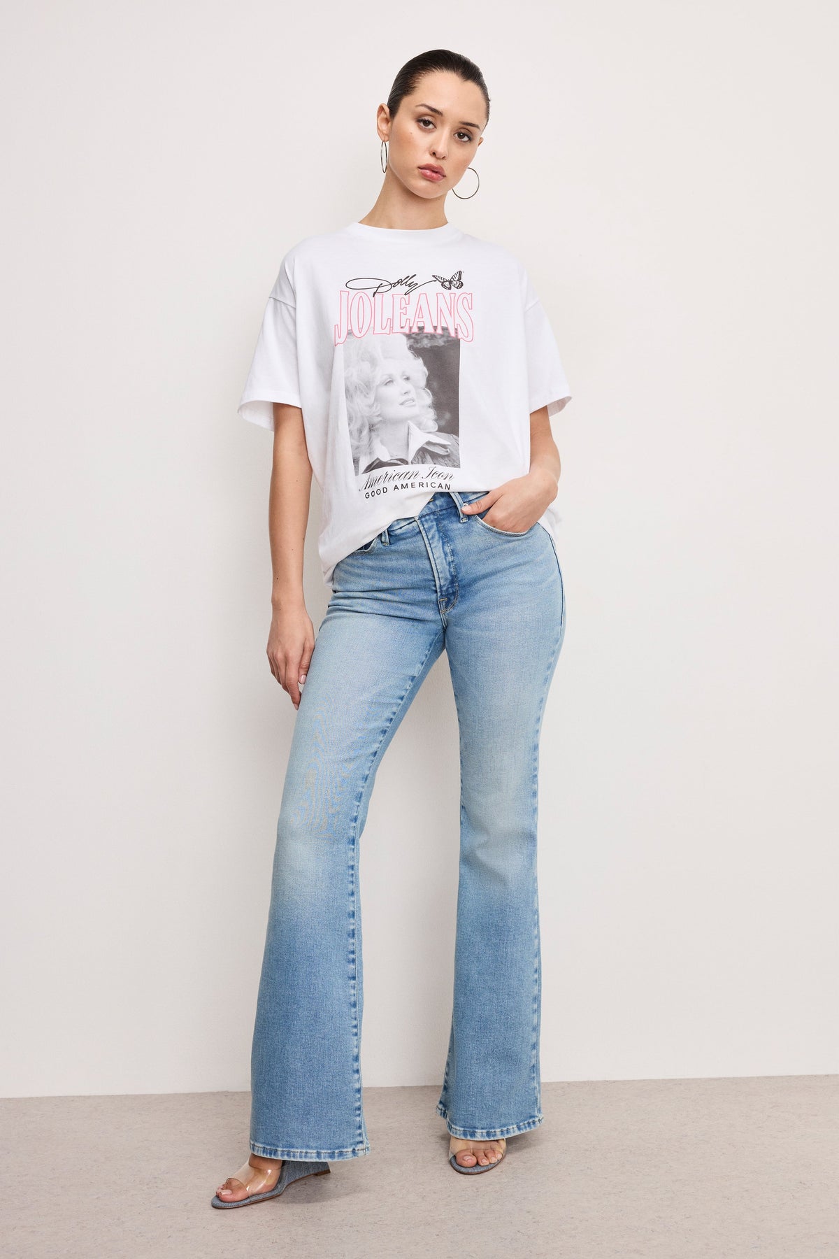 DOLLY OVERSIZED CONCERT TEE | WHITE001
