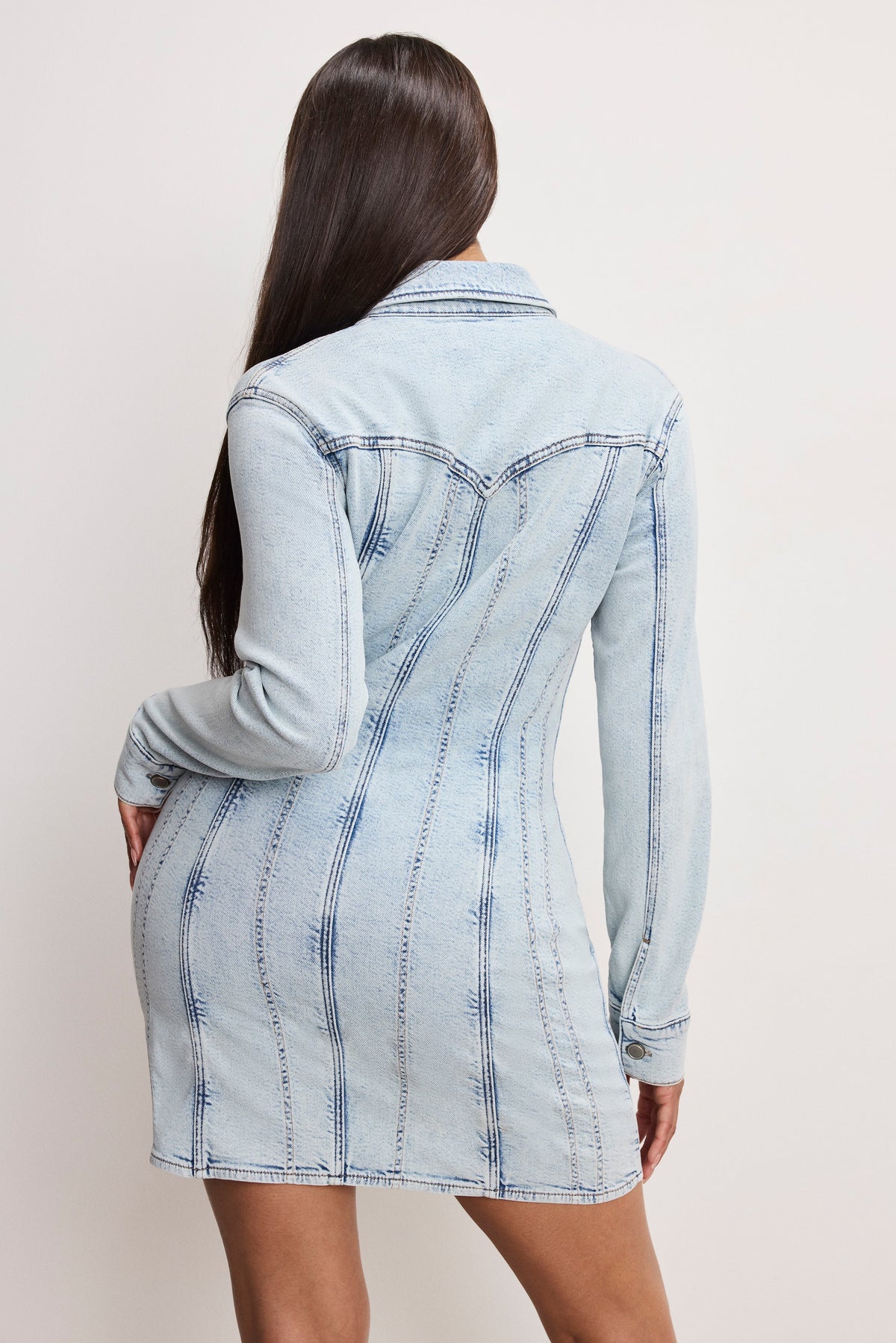 DOLLY DENIM CORSET DRESS | INDIGO1022