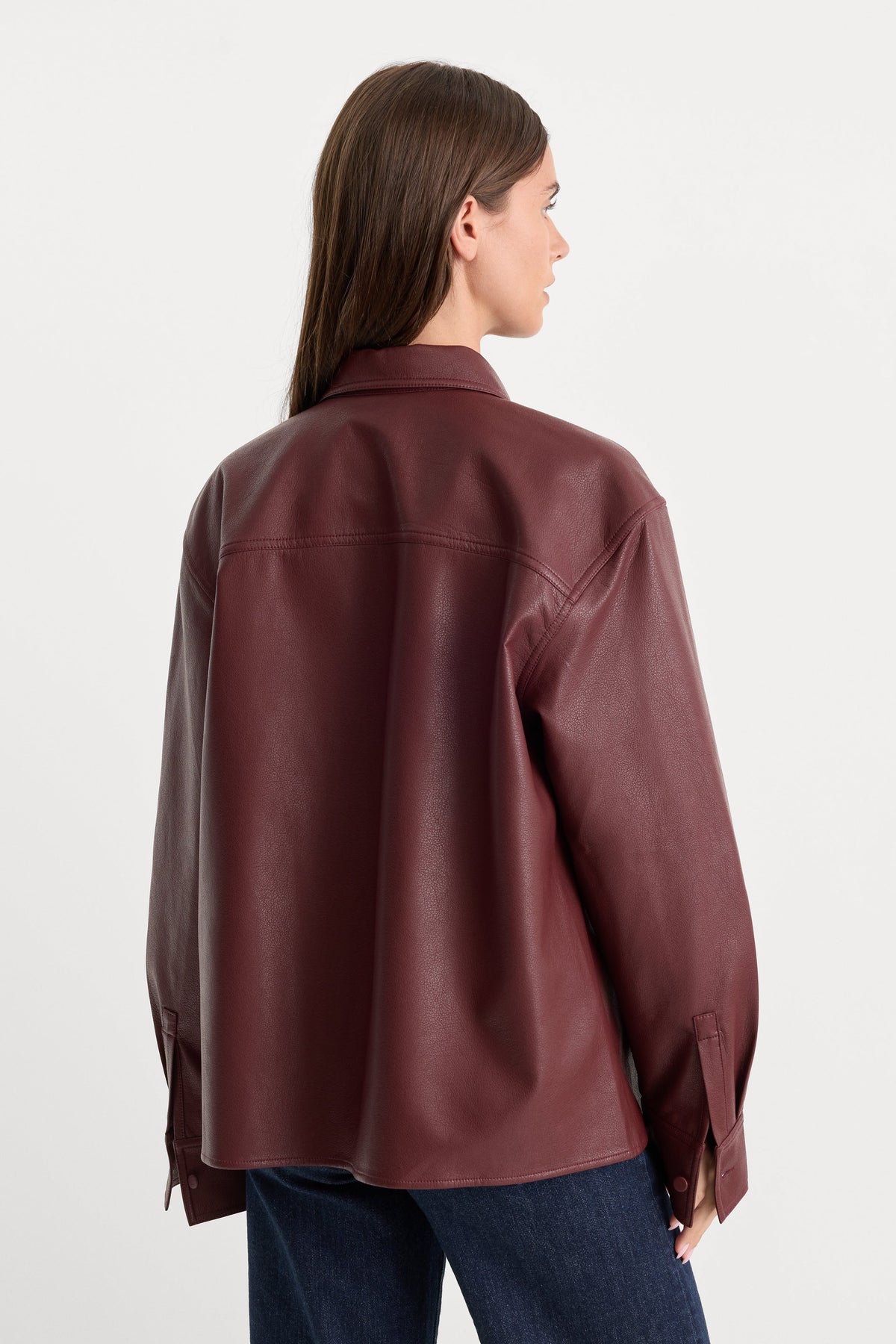 THE BETTER THAN LEATHER CLASSIC SHIRT | BERRY NOIR