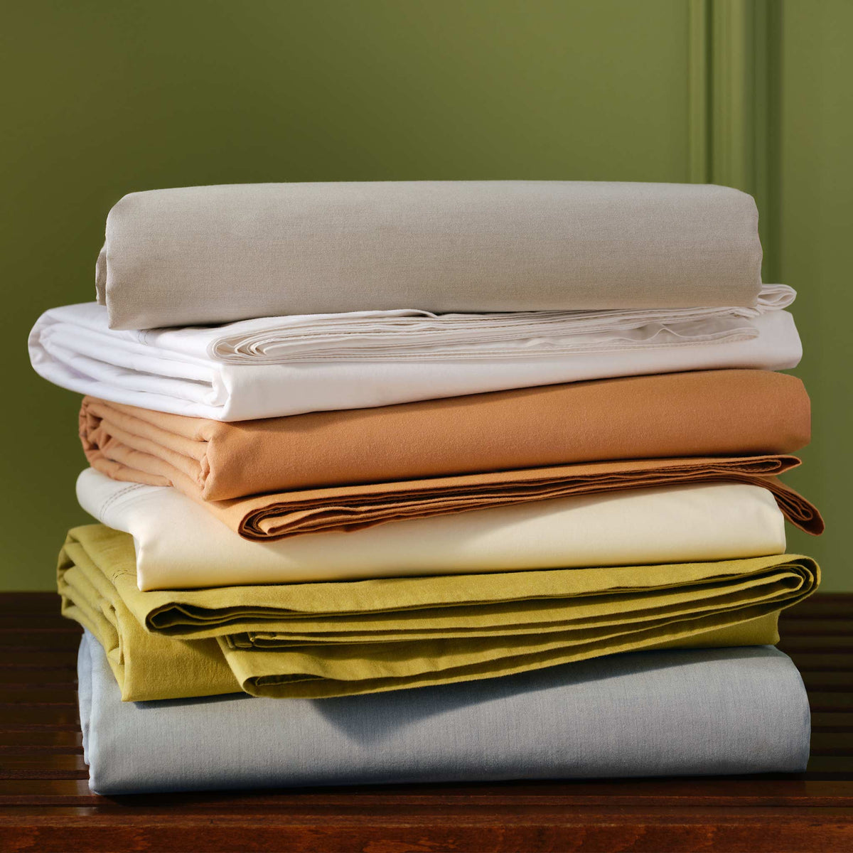 Washed Classic Percale Duvet Set