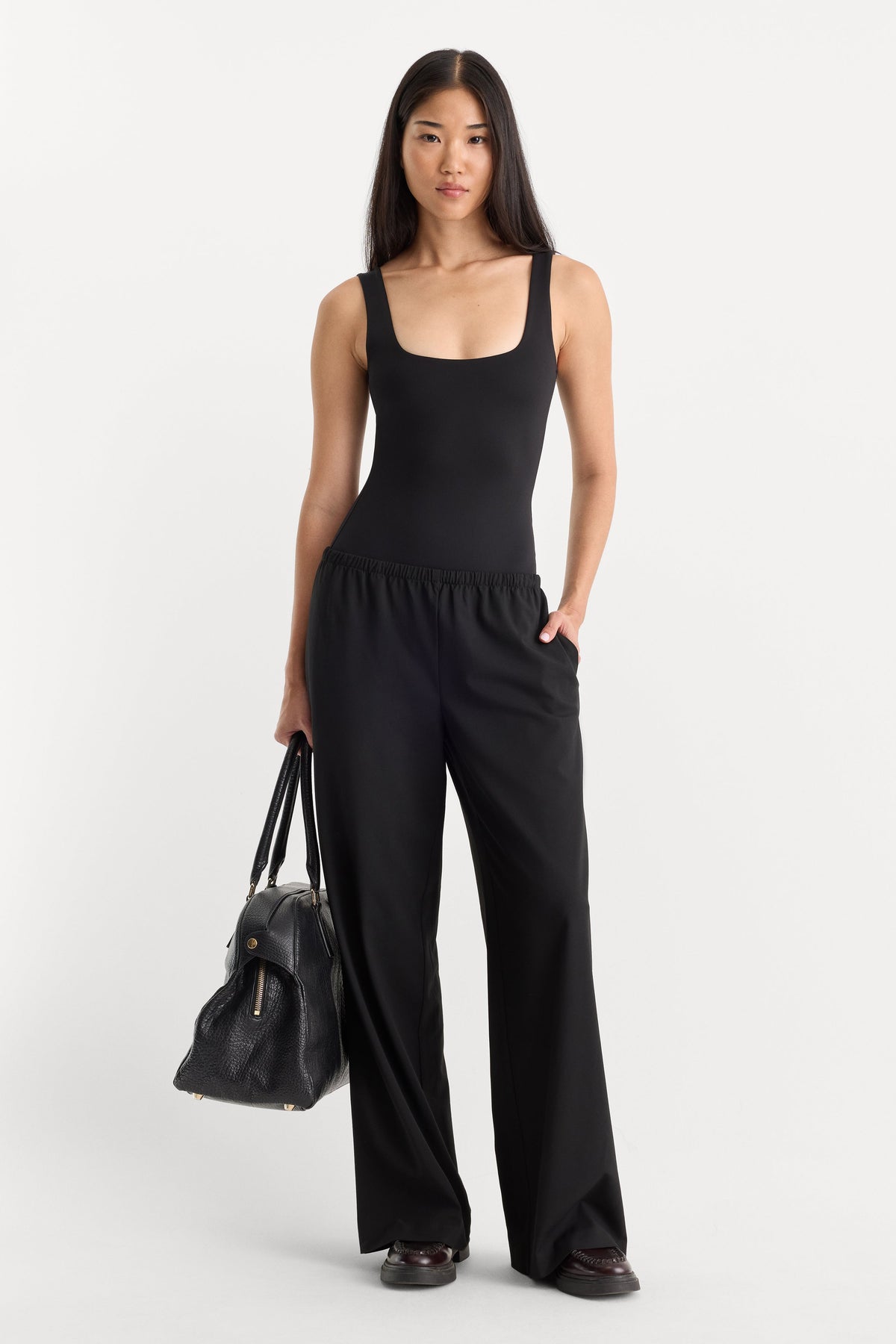 SCULPTING MODERN TANK BODYSUIT | BLACK