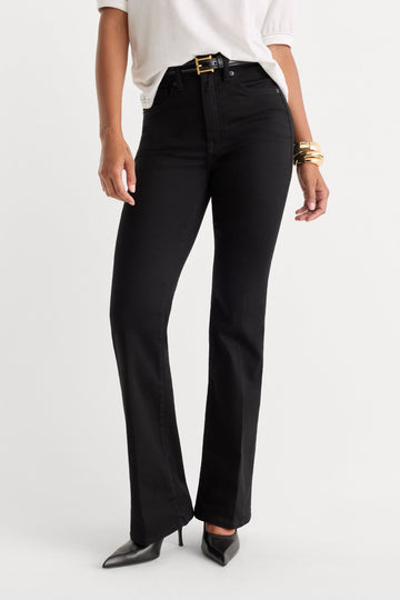 ALWAYS FITS GOOD PETITE BOOTCUT JEANS | BLACK001