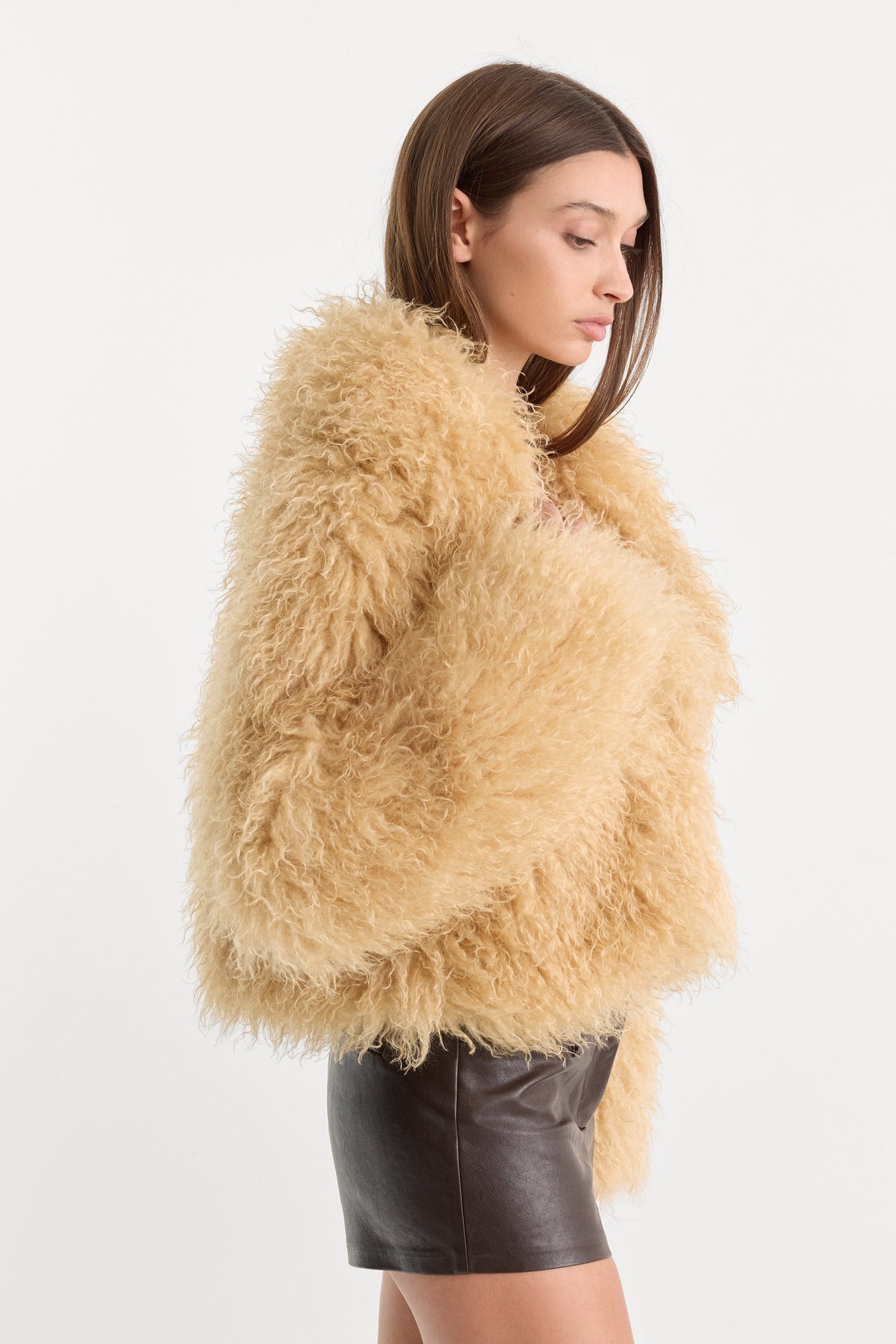 THE FAUX FUR COAT | SAND