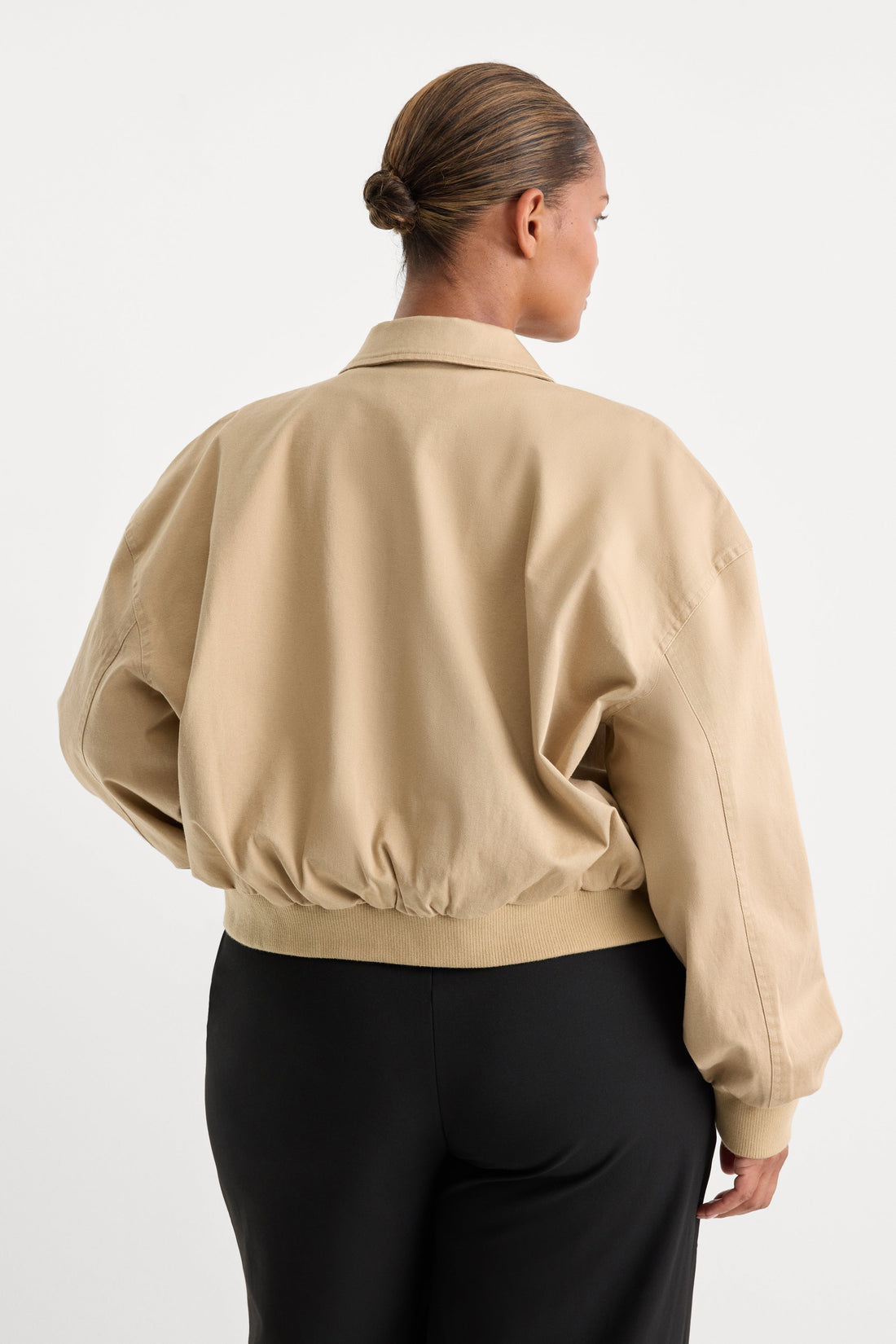 THE TWILL BOMBER JACKET | DUNE MIST