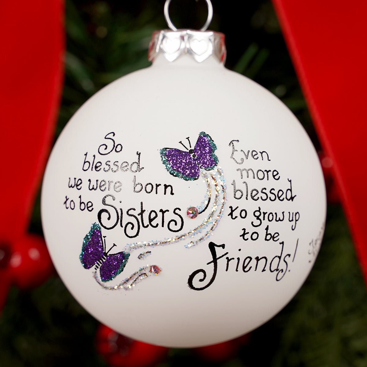 Sisters and Friends Butterfly Ornament