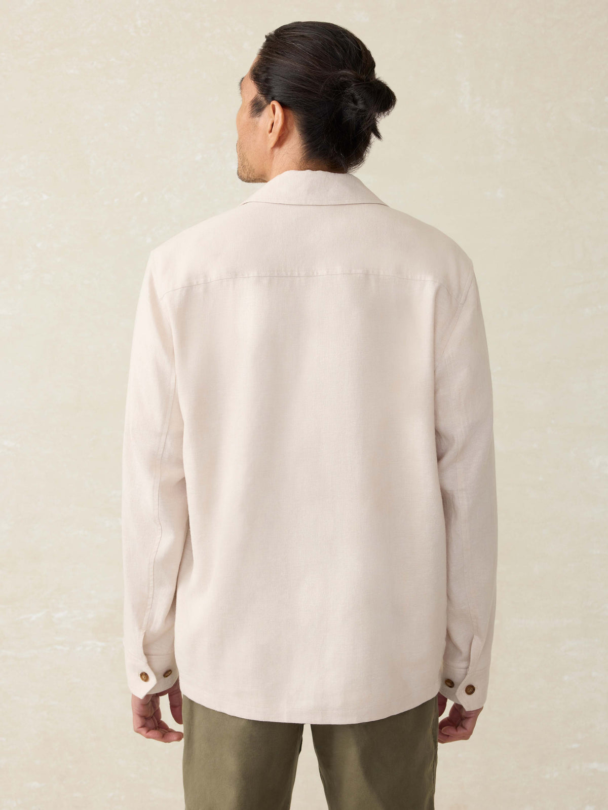 Movement Linen Shirt Jacket - Dorset Sand