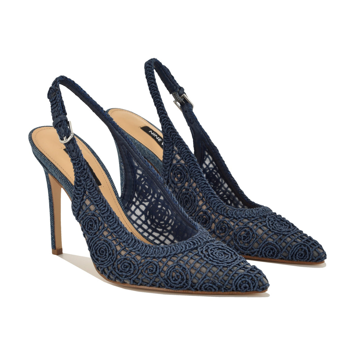 Fantels Woven Slingback Pumps