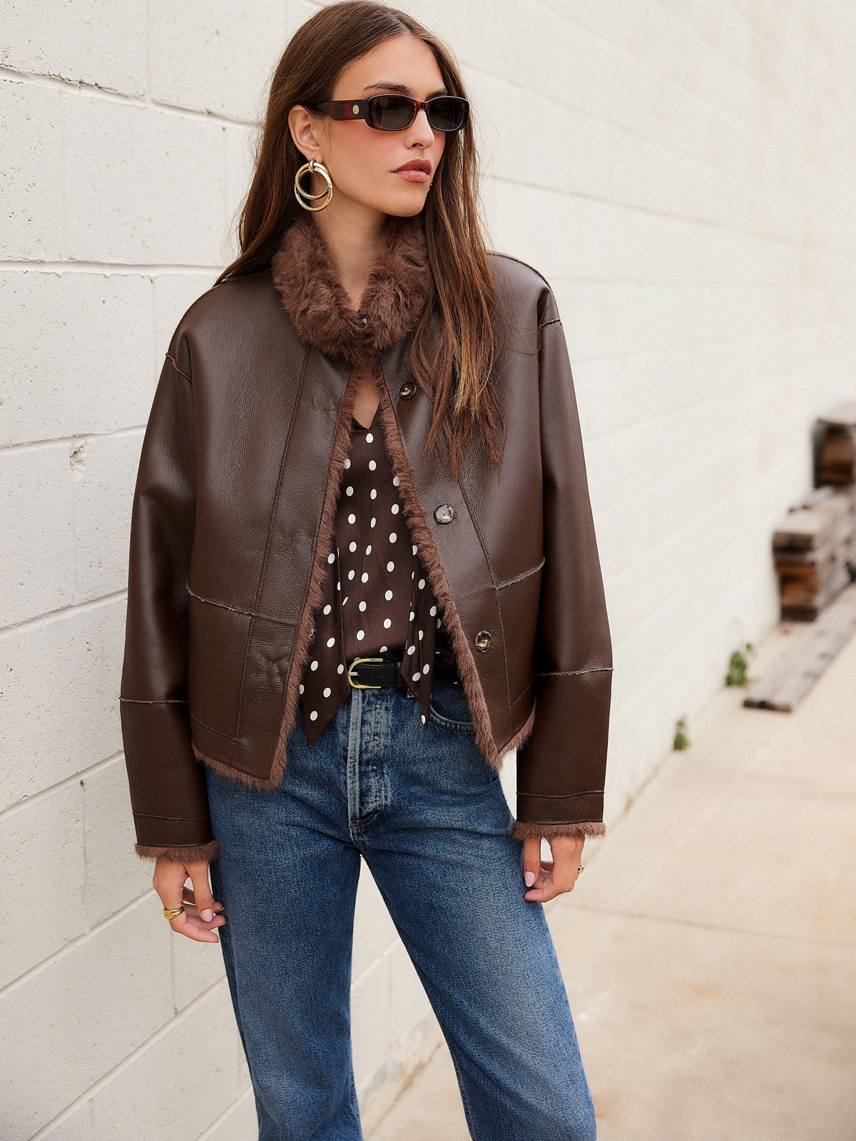 MACKENZIE REVERSABLE FUR COAT