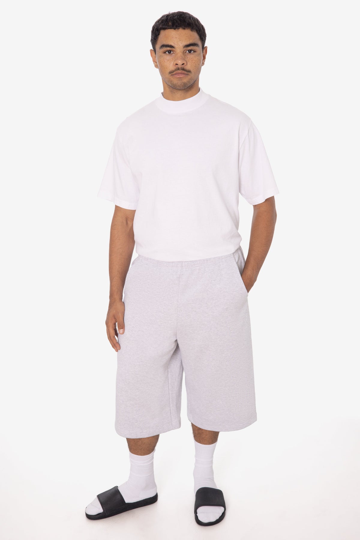 HF-442 - Heavy Fleece Extra Wide Sweat Shorts
