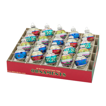 Cc Decorated Rounds Ornament Set of 20