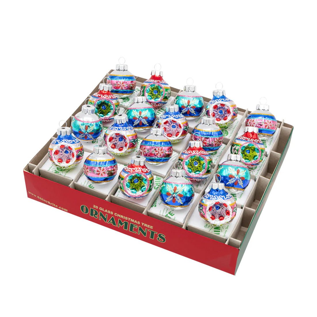 CC Reflector Half Round Ornaments 20 Count