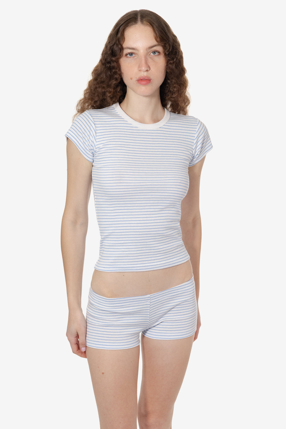 43021 - Cap Sleeve Baby Rib T-Shirt
