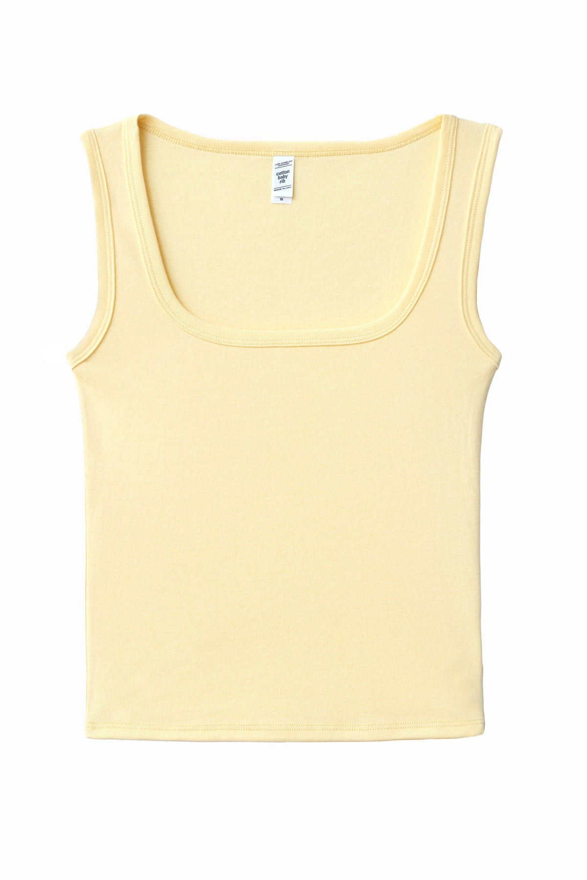 43055 - Baby Rib Square Neck Tank Top