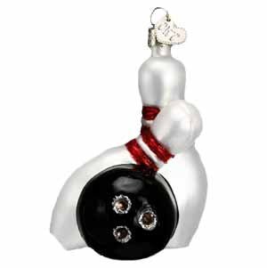 Bowling Ball and Bowling Pins Ornament