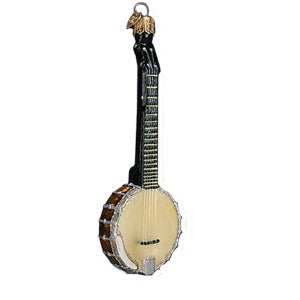 Glass Banjo Classic Christmas Ornament