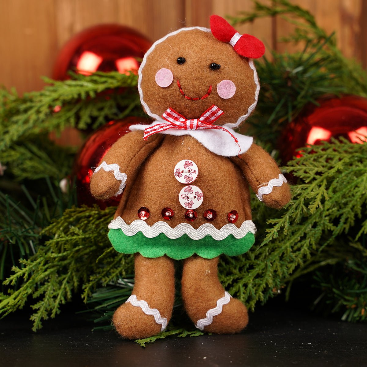 Gingerbread Girl Christmas Ornament