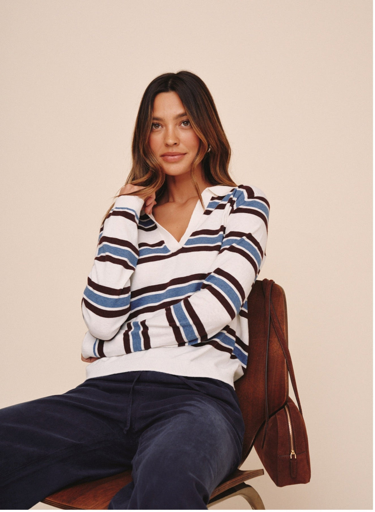 LONG SLEEVE PLACKET PULLOVER