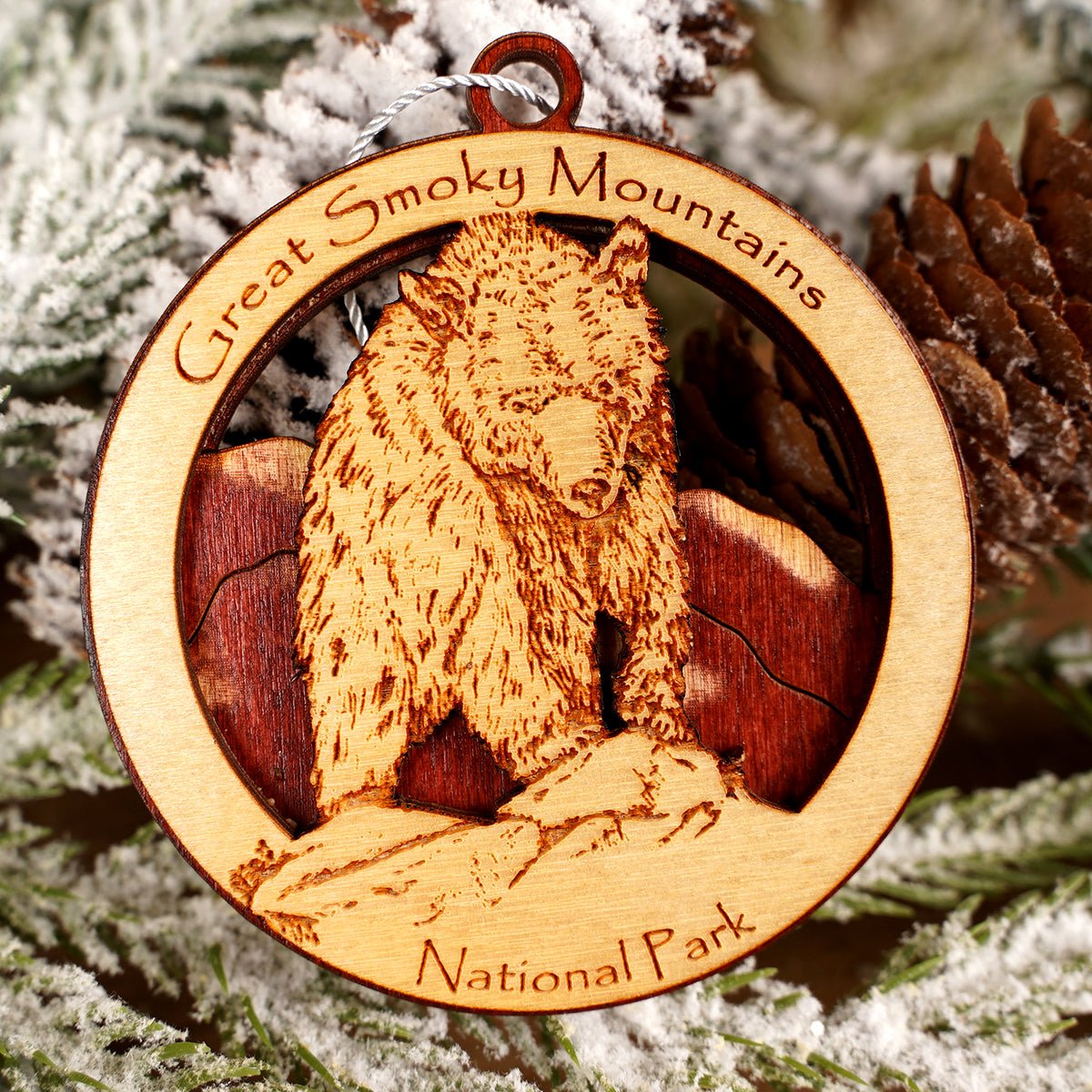 GSMNP Circle Bear Ornament