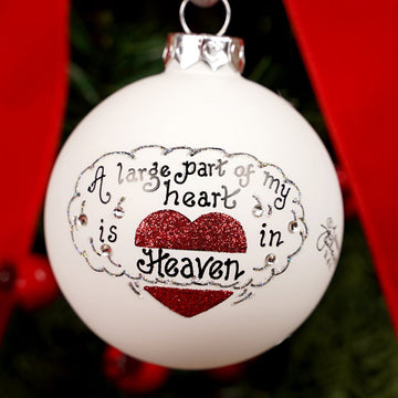 Heart In Heaven Memorial Ornament