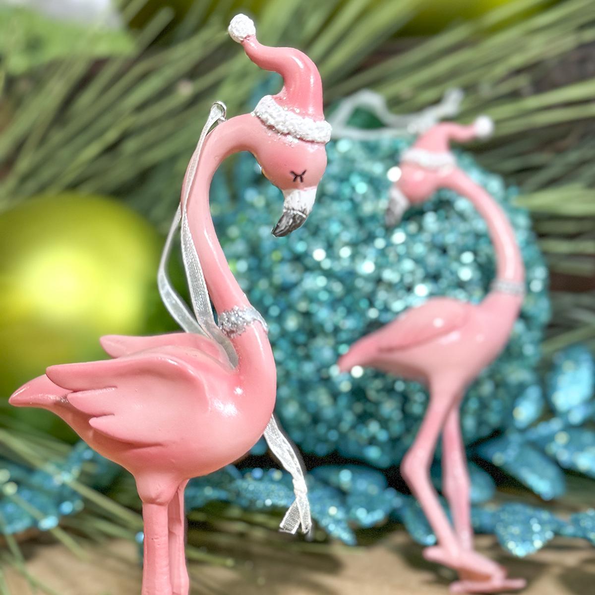 Fancy Flamingo Ornament